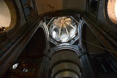 31 Santiago - interno della cattedrale, carrucola del botafumero